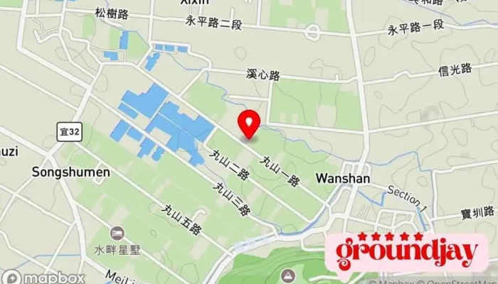 Wan Shan Xiao Yi Lan Bao Dong Min Su 地圖 - Yilan County, Dongshan Township