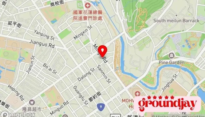 地图 蝦皮店到店 花蓮明禮 - 智取店 货运和邮递 在 Hualien County, Hualien City