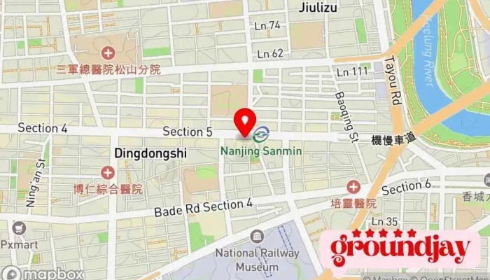 Xiang Gang Shang A Li Ba Ba Xiang Gang Dian Zi Shang Wu You Xian Gong Si Tai Wan Fen Gong Si 地圖 - Taipei City, Songshan District