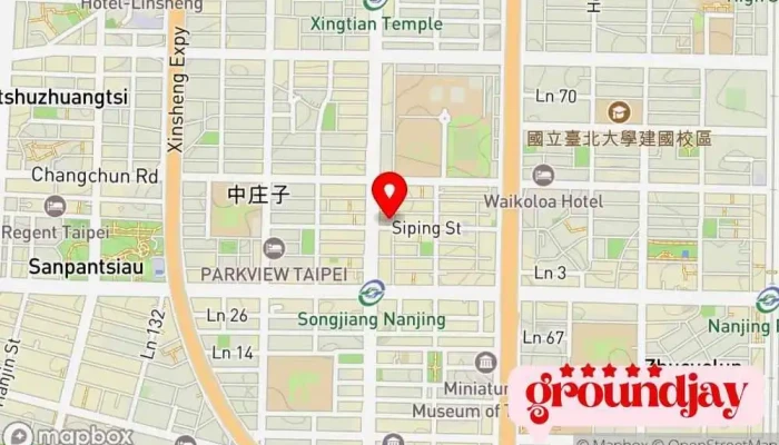 Xing Chen Zi Xun 地圖 - Taipei City, Zhongshan District