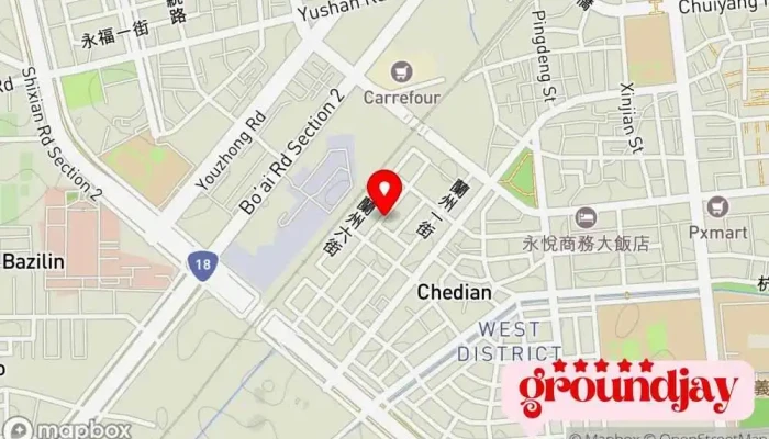 Xing Zhong Dian Ye She 地圖 - Chiayi City, West District