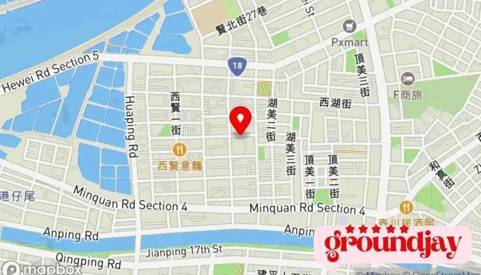 Xuan Du Ming Guang Ming Deng Ke Zhi Hua Li Pin 地圖 - Tainan City, West Central District