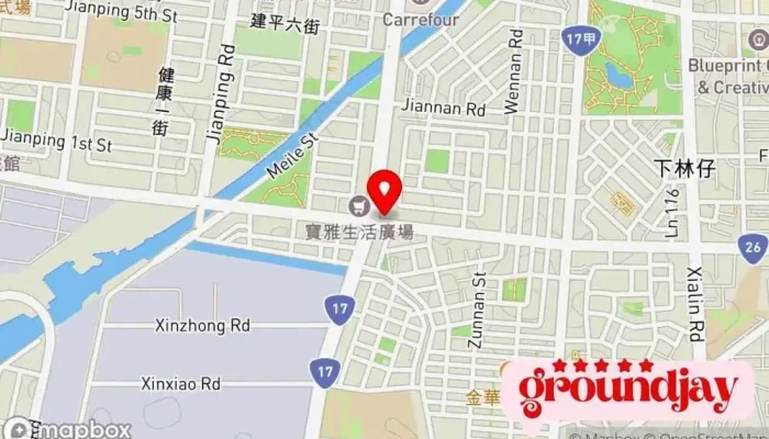 地图 学友乐器音响 活动技术服务, 乐器店, 录音棚 在 Tainan City, South District