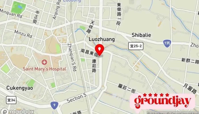 地图 宜兰包车旅游中心 专车服务, 旅行社 在 Yilan County, Luodong Township