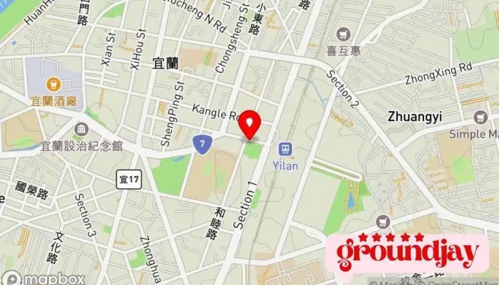Yi Lan Huo Che Zhan 地圖 - 宜兰县宜兰市