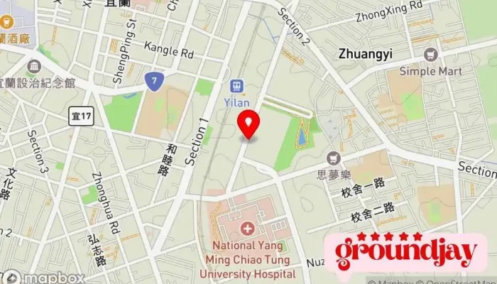 Yi Lan Zhuan Yun Zhan Xia Ke 地圖 - 宜兰县宜兰市