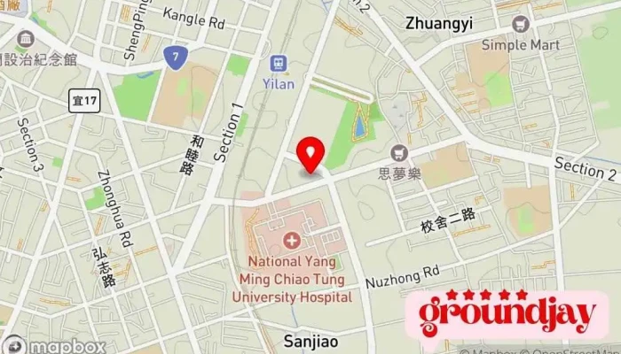 Yi Lan Zhuan Yun Zhan 地圖 - 宜兰县宜兰市