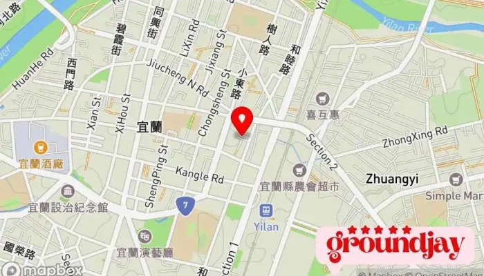 地图 宜兰资讯新闻网 传媒公司 在 Yilan County, Yilan City