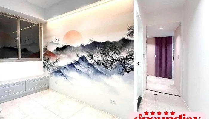 Ying Huang Bo Ge Bi Hua Bi Bu   Yi Shu Ruan Zhuang Kong Jian She Ji Tui Jian You Liang Shang Jia Shang Jia Shang Chuan - New Taipei City, Zhonghe District