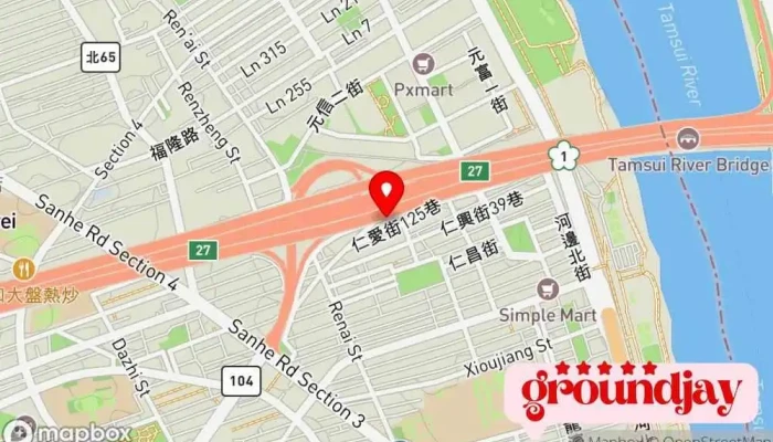 Ying Zhen Shi Pin Pi Fa Dai Gong Chang Sheng Chan She Ji Kai Fa 地圖 - New Taipei City, Sanchong District