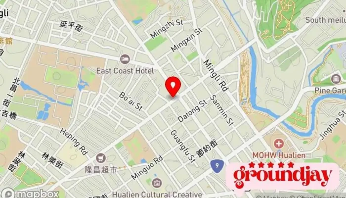 Yong Qing Bu Dong Chan  Hua Lian Lin Sen Zhong Shan You Huo Jia Meng Dian  You Huo Fang Zhong Shi Ye 地圖 - Hualien County, Hualien City