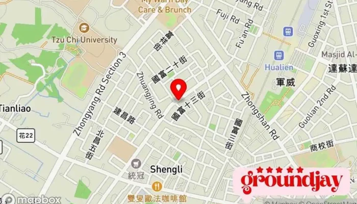 Yong Qing Bu Dong Chan Hua Lian Fu Guo Dian Hong Hua Zi Chan Guan Li You Xian Gong Si 地圖 - Hualien County, Hualien City