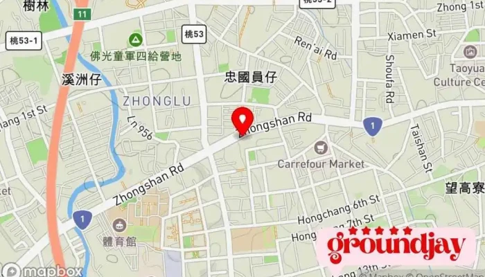 You Li Hua Ren Li Zi Yuan 地圖 - Taoyuan City, Taoyuan District