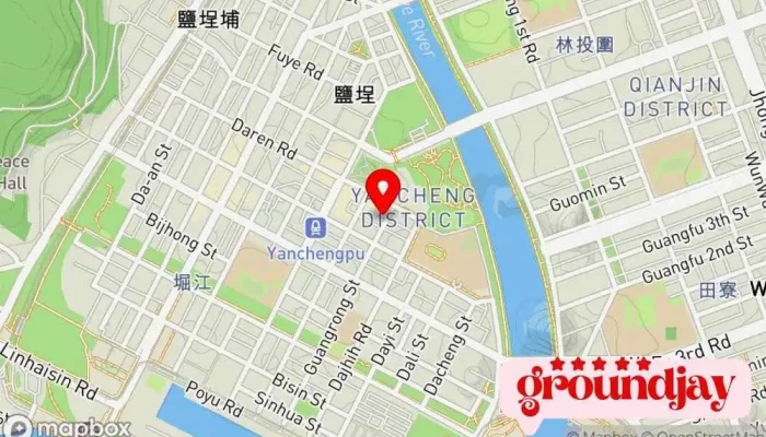 地图 佑煦行旅 Hotel Yoshi Kaohsiung 宾馆 在 Kaohsiung City, Yancheng District