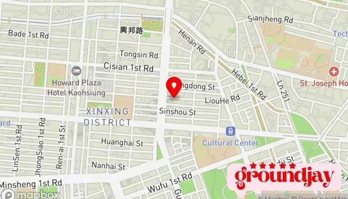 Yu Ha Luo Dian Zi Shang Wu You Xian Gong Si 地圖 - Kaohsiung City, Sinsing District