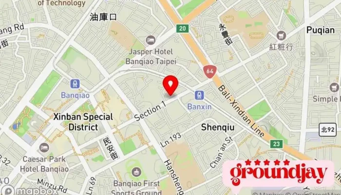 Yuan Mao Shang Wu Ban Gong Shi Shang Lu Qia Line Id305rzhkg 地圖 - New Taipei City, Banqiao District