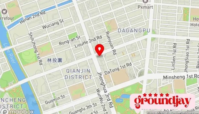 Yuan Rui Guo Ji Shang Wu Zhong Xin  Shi Yi Hui Er Guan 地圖 - Kaohsiung City, Qianjin District