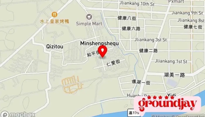 Yun Ba Wang Zhan 地圖 - Chiayi County, Shuishang Township