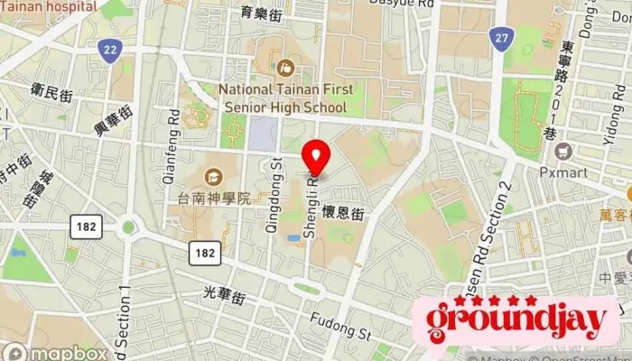 Yun Duan She Ji Gu Fen You Xian Gong Si 地圖 - Tainan City, East District