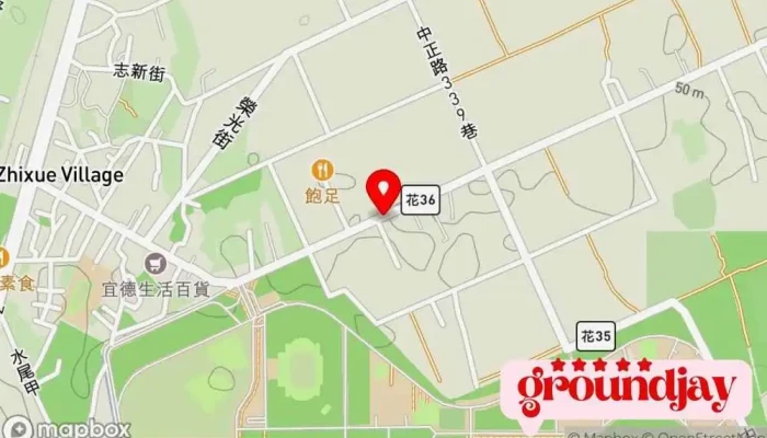 Yun Duan Xue Chen 地圖 - Hualien County, Shoufeng Township
