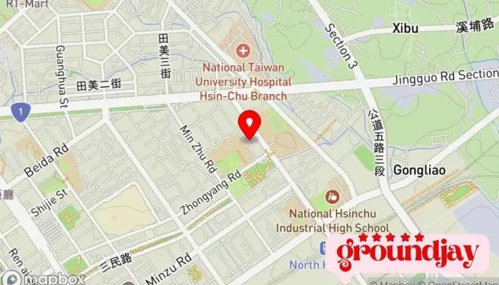 Yun Guan Tian Xia Gong Yu Da Sha Guan Li Wei Yuan Hui 地圖 - Hsinchu City, East District