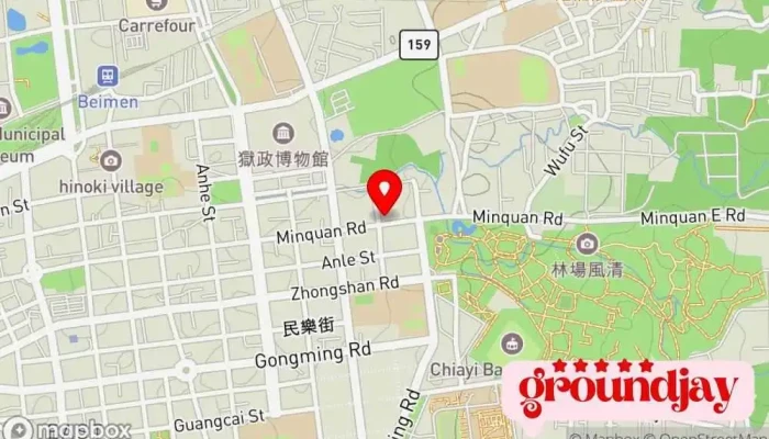 Yun Jia Yan Bo Gu Fen You Xian Gong Si 地圖 - Chiayi City, East District