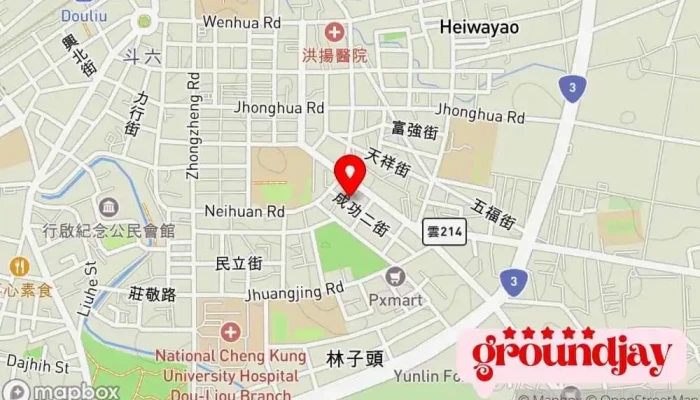 Yun Lin Ban Gong Shi 地圖 - Yunlin County, Douliu City