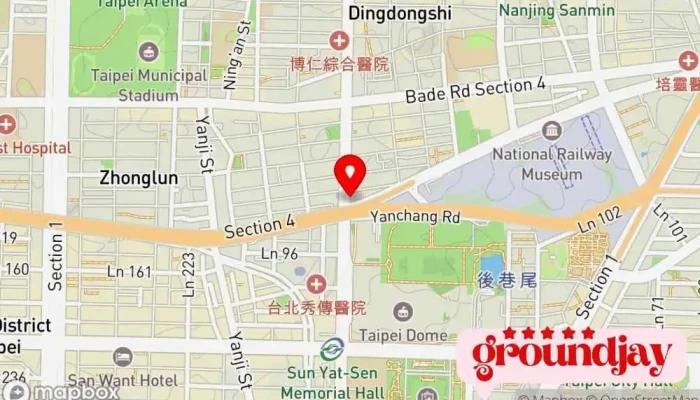 Yun Men Shang Wu Fu Wu Gu Fen You Xian Gong Si 地圖 - Taipei City, Songshan District