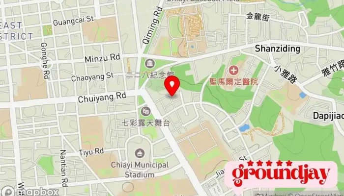 Yun Tao Guan Li Shi 地圖 - Chiayi City, East District