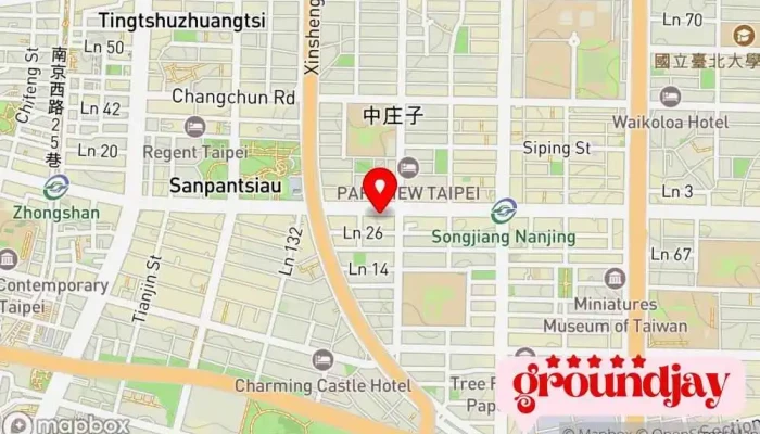 Yun Teng Wang Luo Ke Ji Gu Fen You Xian Gong Si 地圖 - Taipei City, Zhongshan District