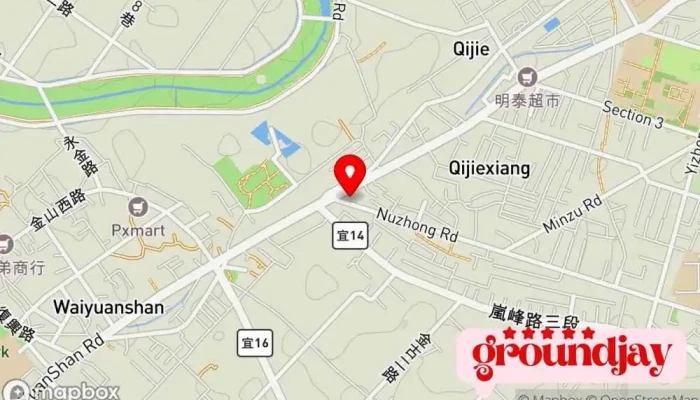 Zhao Ji Wu Guan Yi Lan Yi Lan Dian 地圖 - Yilan County, Yilan City