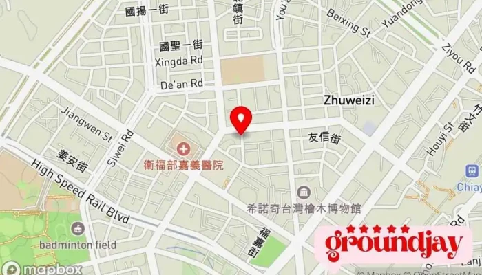Zheng Gang Yan Bo Dian Tai Gu Fen You Xian Gong Si 地圖 - Chiayi City, West District