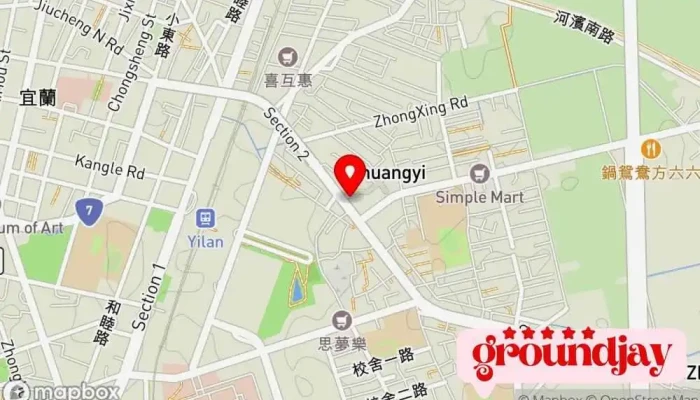 Zhong Dao Hui Fa Xing Chu 地圖 - Yilan County, Yilan City