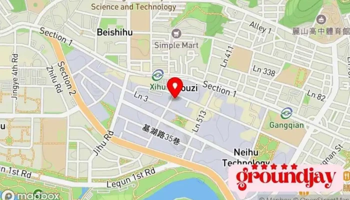 Zhong Fei Ke Ji Gu Fen You Xian Gong Si 地圖 - Taipei City, Neihu District