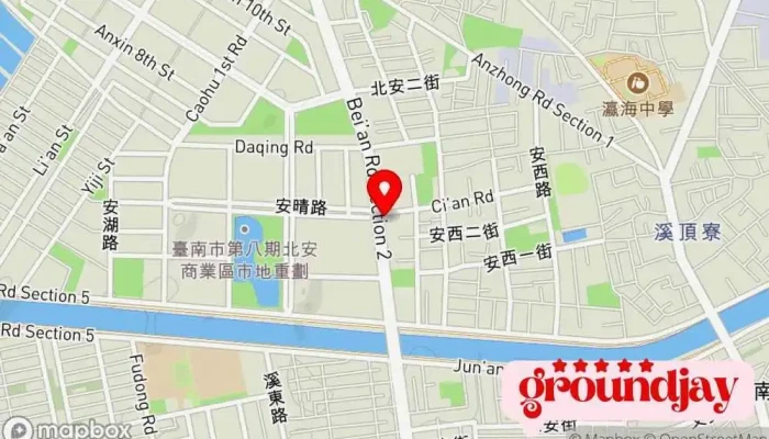 Zhu Shang Bu Dong Chan  An Nan Jia Meng Dian  Tai Nan Zui Qiang Fang Zhong Gong Si 地圖 - 台灣省 Annan District
