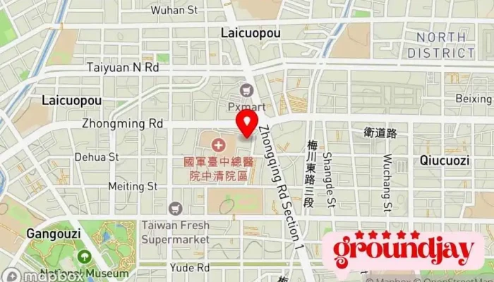 Zong Bu Zhong Xin 地圖 - Taichung City, North District