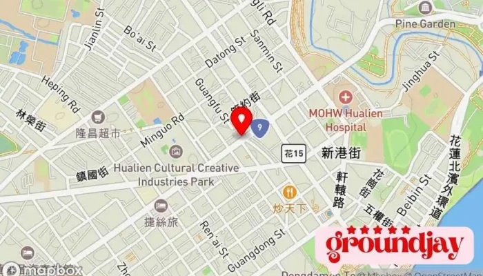 地图 ALUXE 亚立诗 花莲门市 珠宝设计师, 珠宝商, 婚庆服务, 婚礼用品店 在 Hualien County, Hualien City