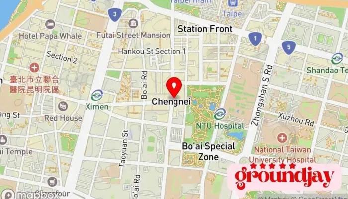 Bdigital Web Development Wang Zhan Kai Fa Wang Ye She Ji Dian Zi Shang Wu Jie Jue Fang An 地圖 - Taipei City, Zhongzheng District