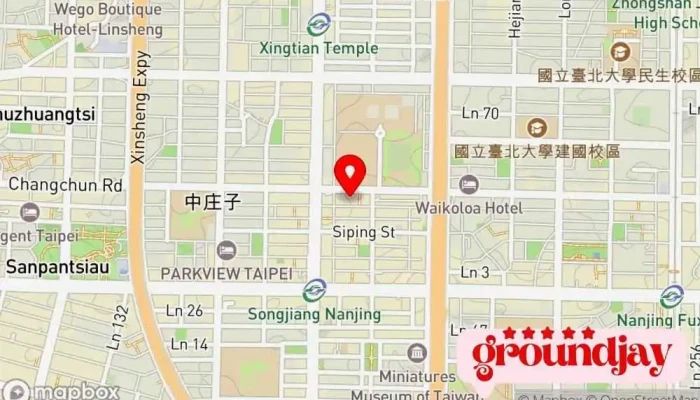 Cloud Interactive Yun Duan Hu Dong 地圖 - Taipei City, Zhongshan District