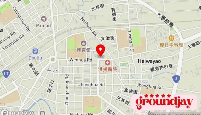 地图 CQ2十分有型 八德店 理容店 在 Yunlin County, Douliu City