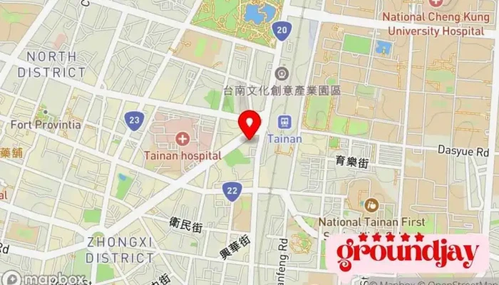 Eec -  TnkFu Wu Ju Dian 地圖 - Tainan City, West Central District