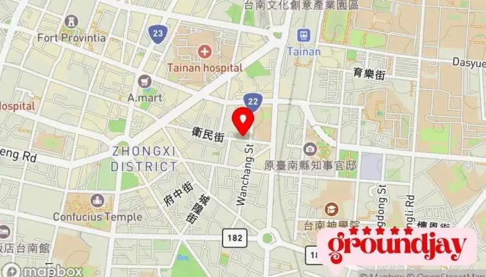 地图 eZova Technology 千曦數位資訊有限公司 制造商, 电脑城 在 Tainan City, West Central District