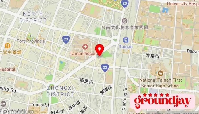 Focus Shi Shang Liu Xing Guan 地圖 - Tainan City, West Central District