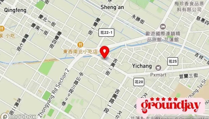 Guojiatongxunchuanboweiyuanhuijiandianbojiance Station 地圖 - Hualien County, Ji’an Township