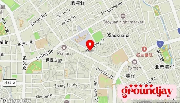 JhkDian Shi Shang Cheng 地圖 - Taoyuan City, Taoyuan District