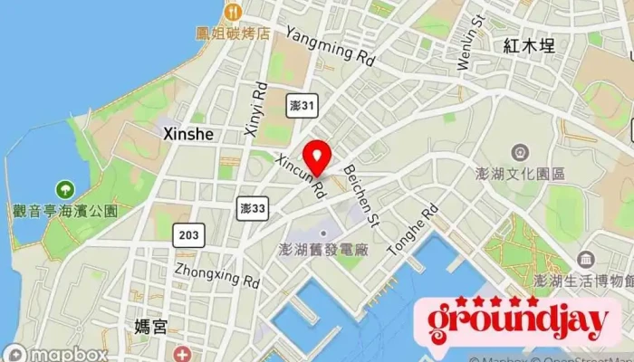 KlgZha Ji Peng Hu Ma Gong Dian 地圖 - Penghu County, Magong City