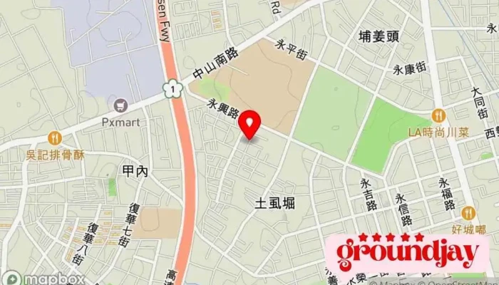 地图 Motor Tech Co., Ltd.  在 Tainan City, 永康区