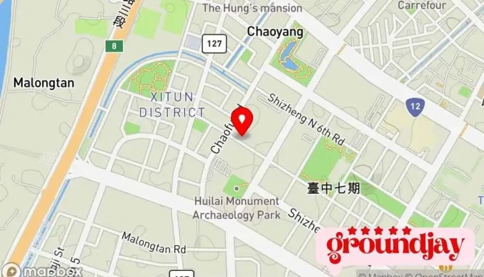 NtcGuo Jia Shang Mao Zhong Xin 地圖 - Taichung City, Xitun District