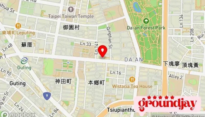 Oddle Can Ting Shu Wei Xi Tong 地圖 - Taipei City, Da’an District