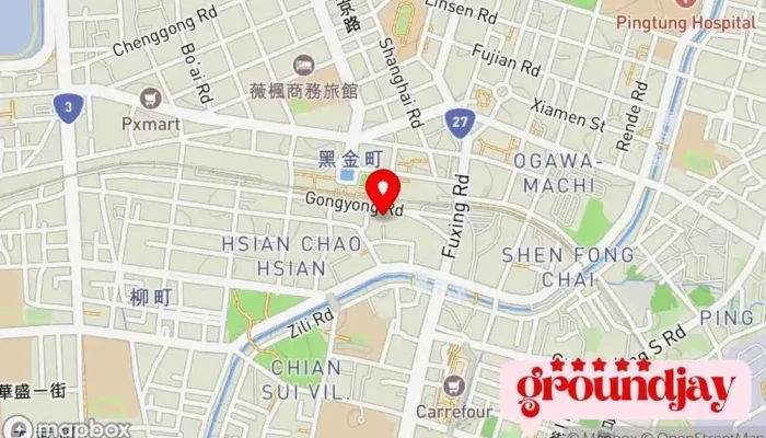 Pcinu Taiwan Ranting Pingtung -  地圖 - Pingtung County, Pingtung City